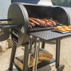 Угольный барельный гриль-коптильня Broil-King Regal OFFSET 400