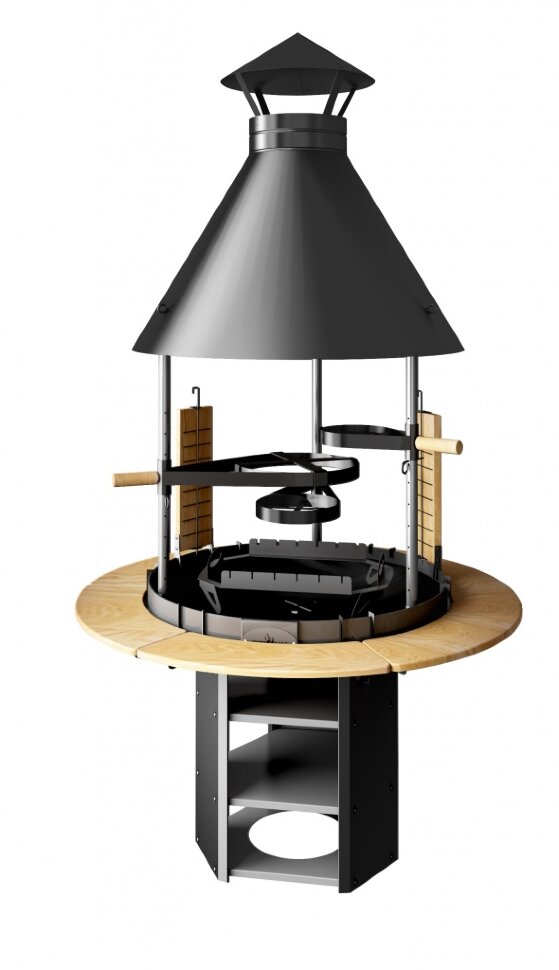 Дровяной гриль Grillux «Suomi PREMIUM» Black  